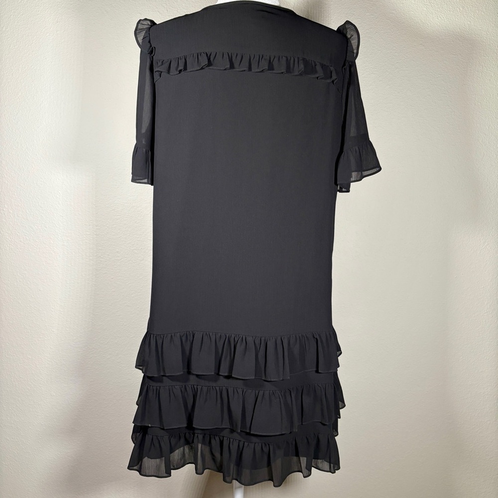 Point Sur Black Ruffle Dress - Picture 3 of 7